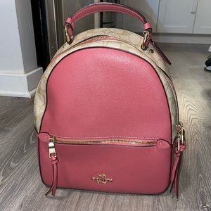 Coach Jordan Backpack - pink/tan